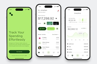 personal finance app, b2b funding fintech app, core banking app, open banking