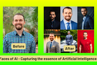 do professional ai headshot for your linkedin, CV, instagram or business email