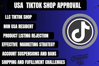 create and manage a USA tiktok shop for non US residents