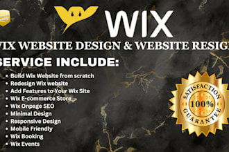design wix website design, redesign wix website with mobile responsive
