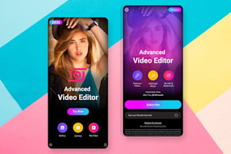 create a photo editing app, video editing app, ai image generator