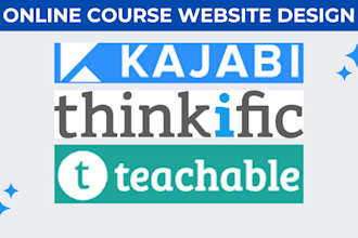 do online course website teachable thinkific kajabi website
