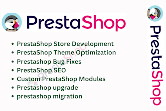 develop responsive prestashop store, prestashop theme, prestashop bug fix, SEO