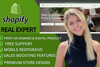setup shopify store for print on demand with printful, etsy product listing