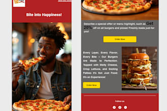 create custom mailchimp email template,newsletter and automation