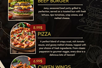 make flyers posters business cards invitations and menus