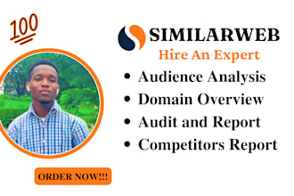 perform similarweb report, on page and off page seo report, website audit