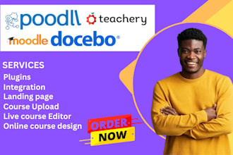 create online course website on moodle, docebo, teachery, simplero, poodll lms