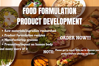 formulate innovative food and beverage products for you