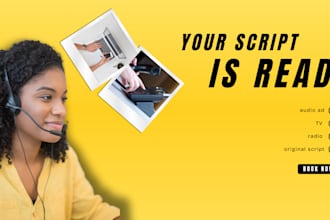 craft a catchy audio script for radio or video ads that captivate