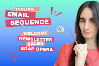 be your italian email copywriter for engaging newsletter and email sequence