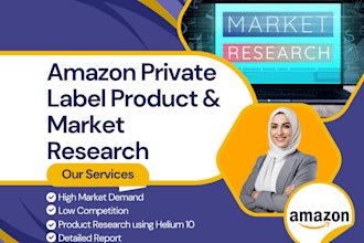 research high profit amazon fba private label products and market trends