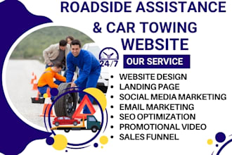 design roadside assistance website roadside assistance leads car towing website