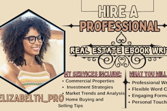 ghostwrite 40k words professionally on real estate ebook and investment