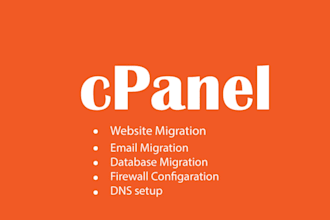 host or migrate your wordpress, joomla, laravel, or PHP sites on cpanel hosting