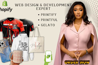 shopify print on demand website redesign printify shopify print on demand design