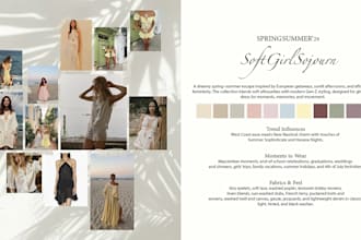 create professional mood board for your collection or concept