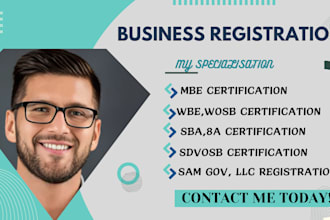 get your business registered on sam gov, help with mbe, wbe, dbe certification