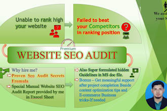 do website seo audit and provide report with complete guideline to rank high