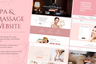 design a professional health wellness and beauty spa massage salon website