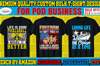 create custom t shirt design and graphic bulk t shirt design