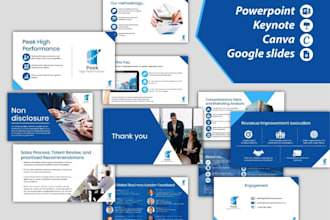create a stunning powerpoint presentation, keynote, google slides design