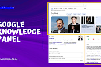 create a verified google knowledge panel for business or personal
