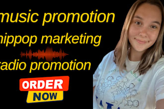 do organic music promotion on spotify, soundcloud, hippop marketing radio promo