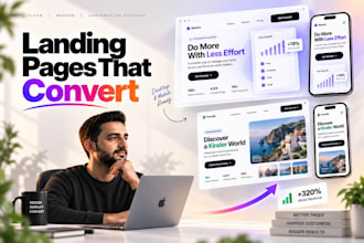 do premium landing page design and website landing pages