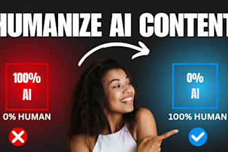 humanize ai content, rewrite ai content , edit ai content