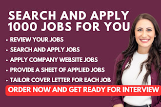 search and apply for 1000 jobs for you