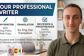 do copywriting editing and translations