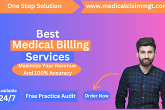 do medical billing, charge entry, payments, denials management, rcm expert
