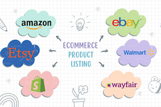 create product listings to your wayfair amazon shopify and ebay store