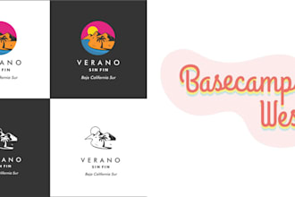 design logo about travel outdoor adventure hotel agency