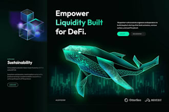 design crypto landing pages, tokenomics, roadmaps, and nft websites