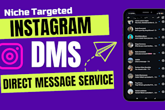 do instagram niche targeted dm service, direct message service, instagram dms