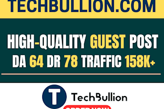 publish guest post on high traffic website techbullion