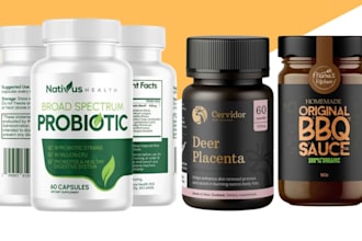 create rocktomic, supliful, vox nutrition nfskin care label design