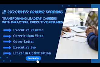 provide executive resume writing services
