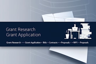 write a professional grant proposal, government contract, rfp rfq rfi and bid