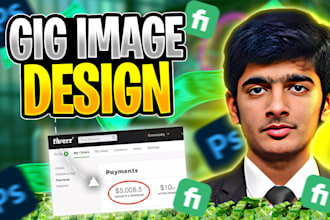 design a catchy fiverr gig image thumbnail or gig cover picture