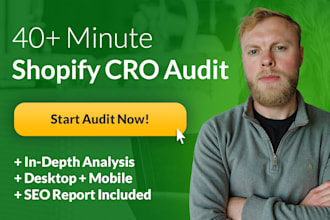 provide a comprehensive shopify cro website audit