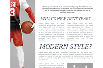 make a sportswear product catalog design for you