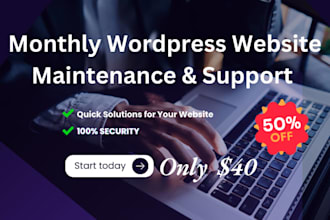 manage, maintain, and keep your wordpress website updated