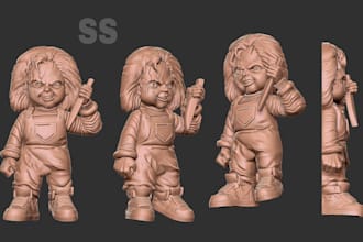 3d model and sculpt characters for printing and games