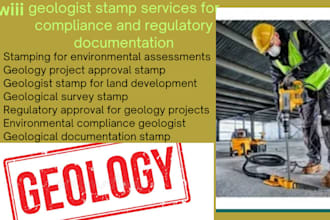 geologist stamp services for compliance and regulatory documentation