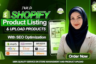 do shopify product listing, shopify product upload
