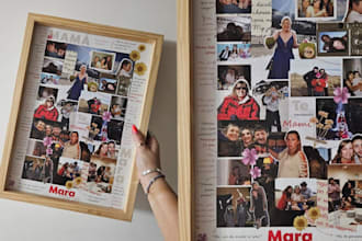 create a unique aesthetic modern photo collage