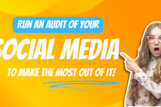 run a social media audit for instagram, facebook, linkedin